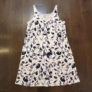 Lord & Taylor Women's 3X Floral Print Pima Cotton Tank Dress